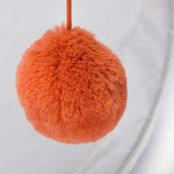 Play Tunnel for Cat – White/Orange, 120 cm Length, Ø 25 cm, Approx. 60L Volume - Image 6